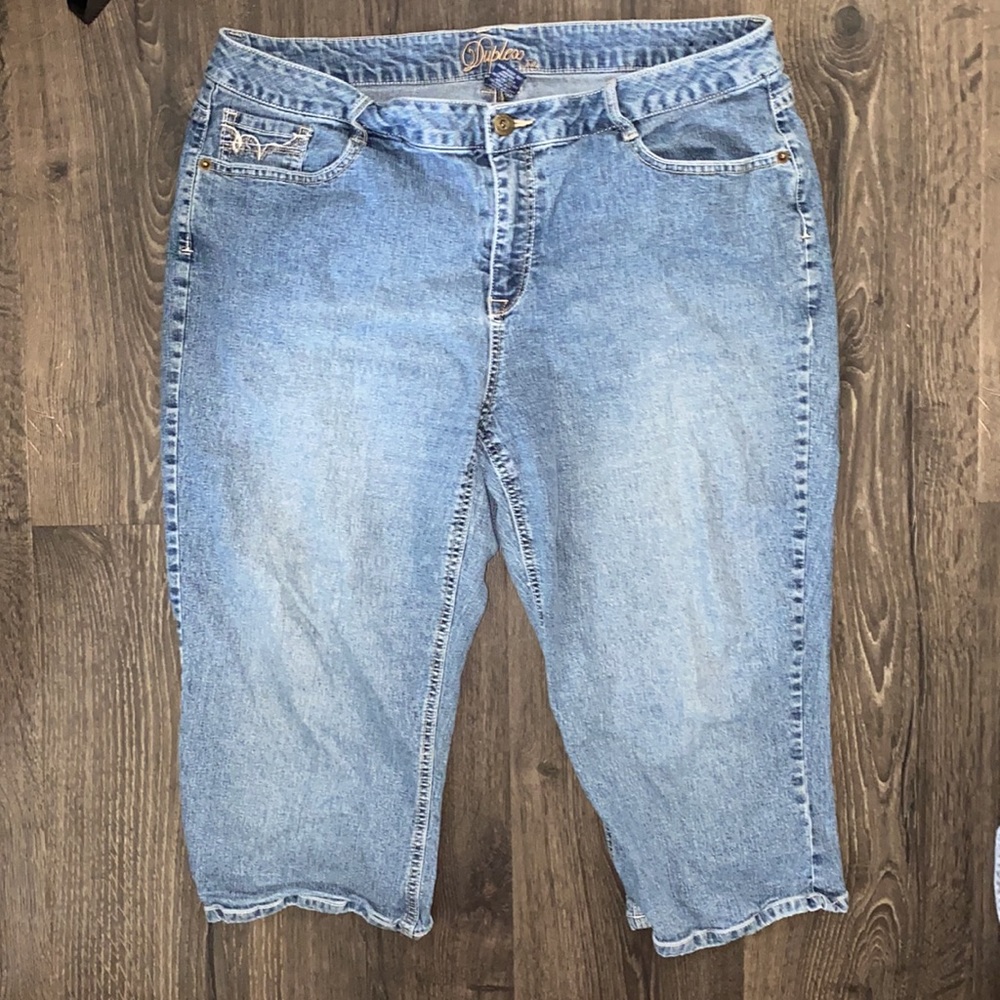 Duplex- Blue Jean Shorts